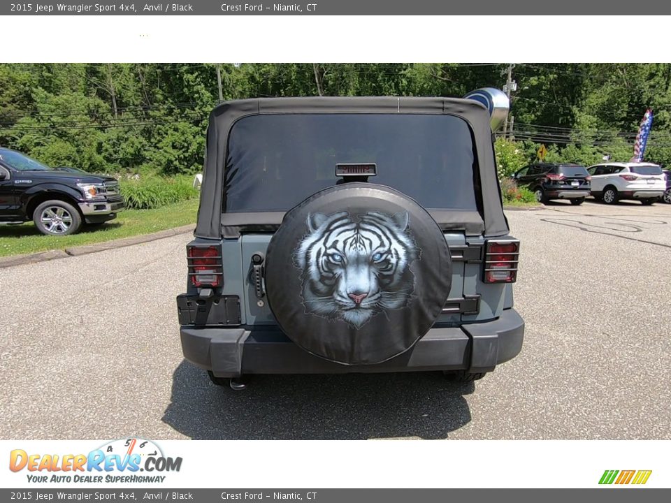 2015 Jeep Wrangler Sport 4x4 Anvil / Black Photo #6
