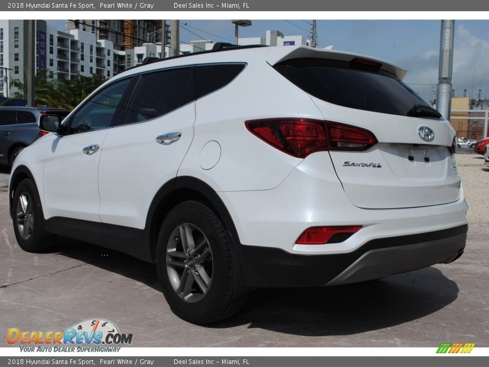 2018 Hyundai Santa Fe Sport Pearl White / Gray Photo #7