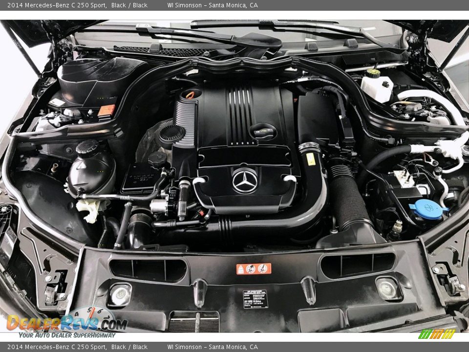 2014 Mercedes-Benz C 250 Sport Black / Black Photo #9