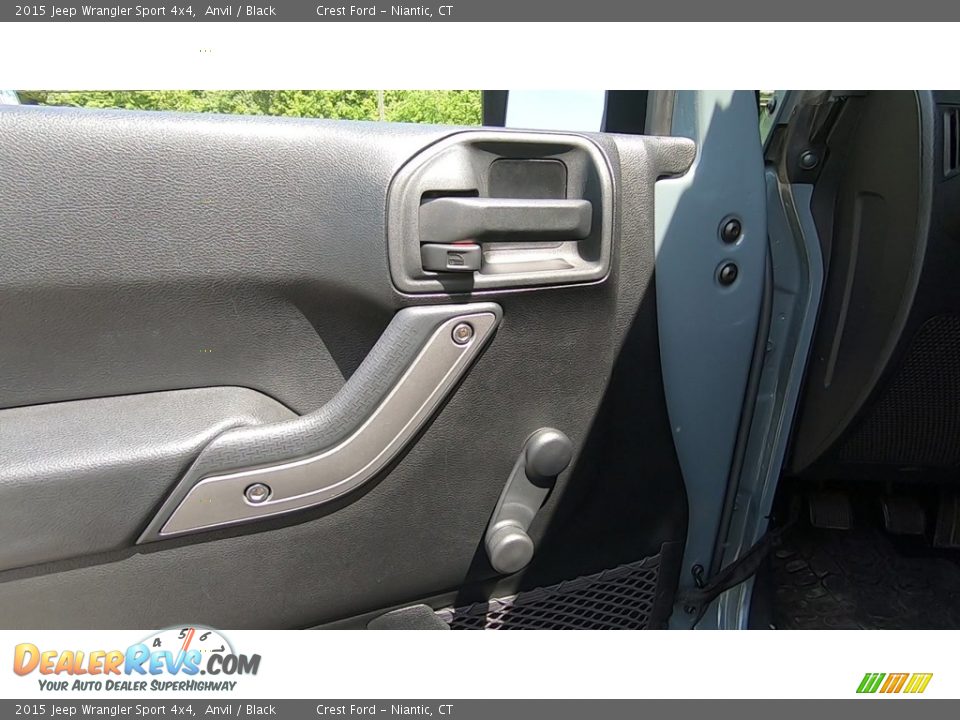 2015 Jeep Wrangler Sport 4x4 Anvil / Black Photo #11