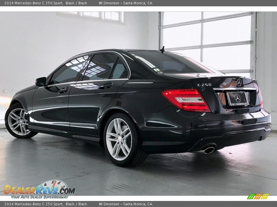 2014 Mercedes-Benz C 250 Sport Black / Black Photo #10