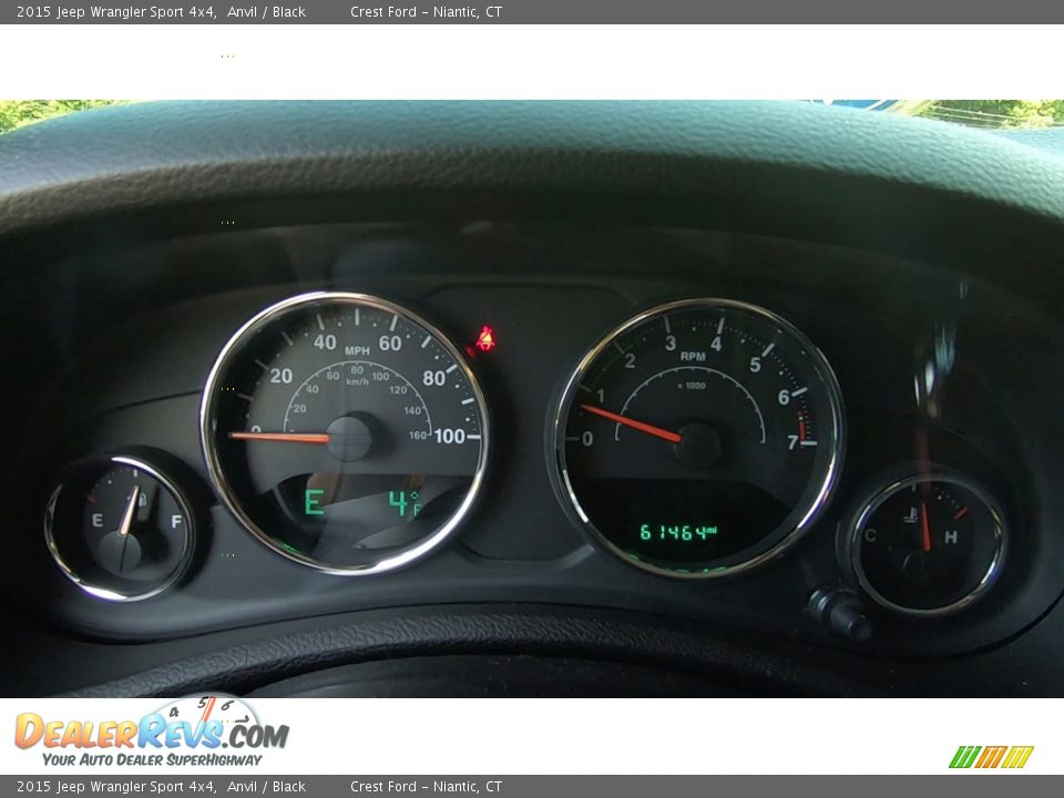 2015 Jeep Wrangler Sport 4x4 Anvil / Black Photo #12