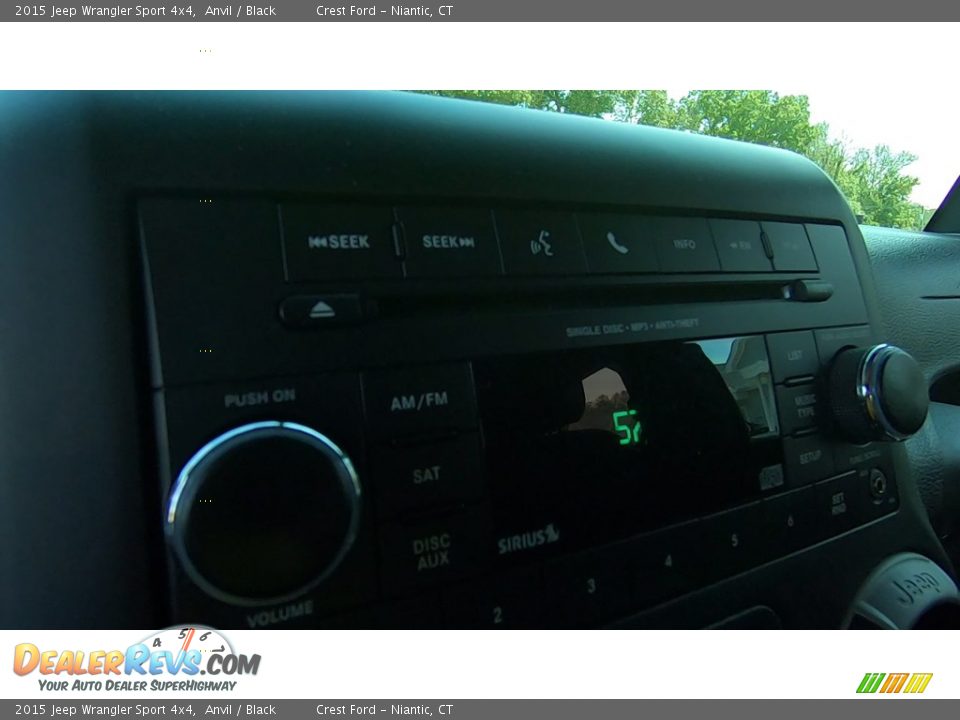 2015 Jeep Wrangler Sport 4x4 Anvil / Black Photo #13