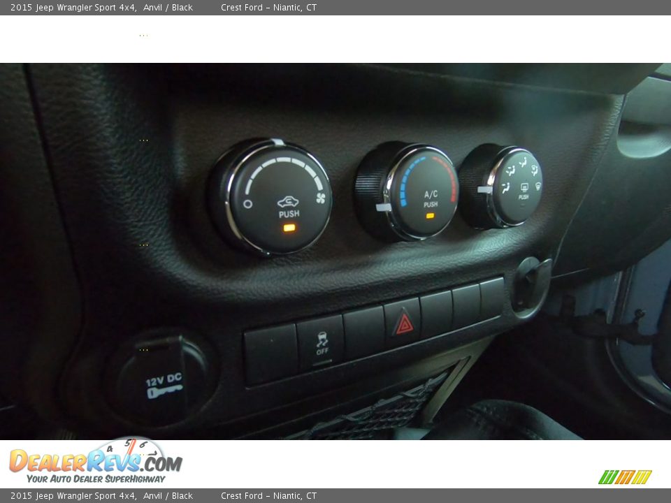 2015 Jeep Wrangler Sport 4x4 Anvil / Black Photo #14