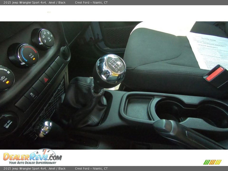 2015 Jeep Wrangler Sport 4x4 Anvil / Black Photo #15