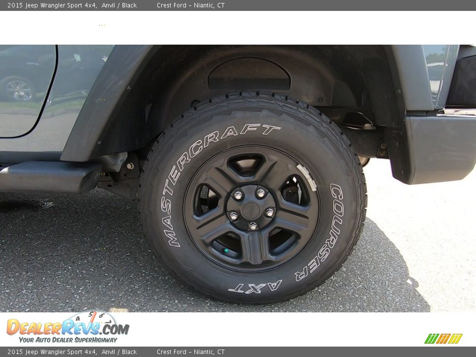 2015 Jeep Wrangler Sport 4x4 Anvil / Black Photo #17