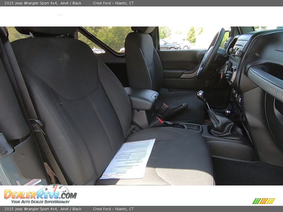 2015 Jeep Wrangler Sport 4x4 Anvil / Black Photo #20