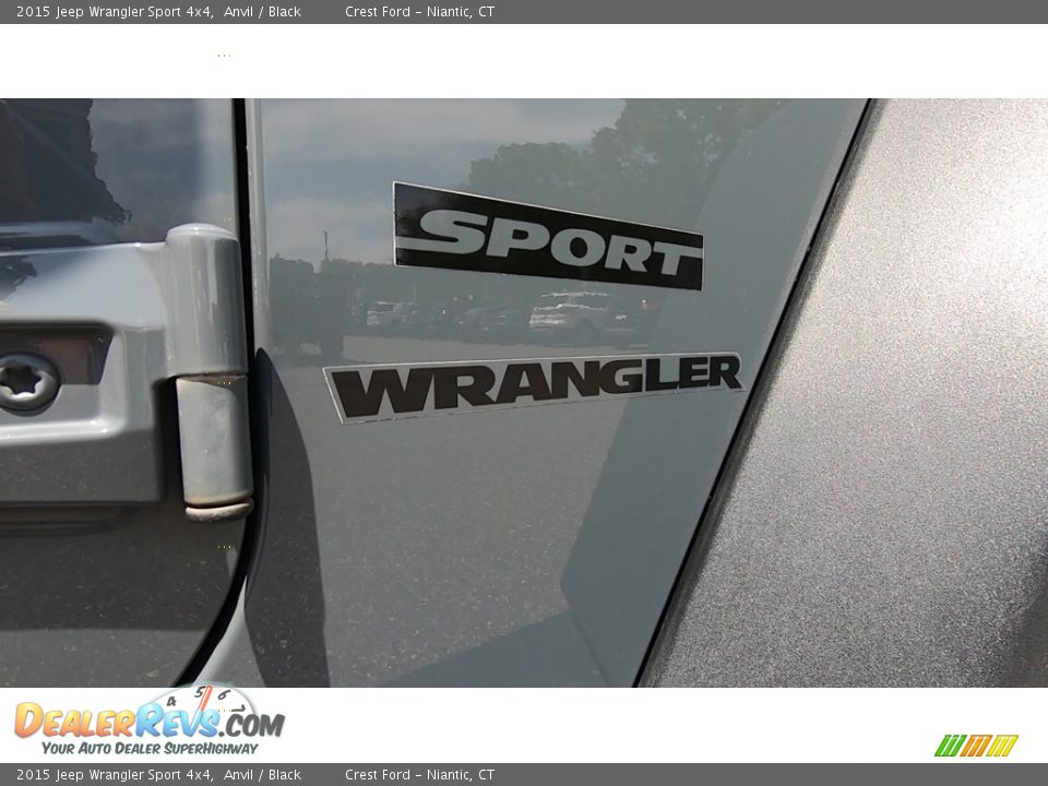 2015 Jeep Wrangler Sport 4x4 Anvil / Black Photo #21