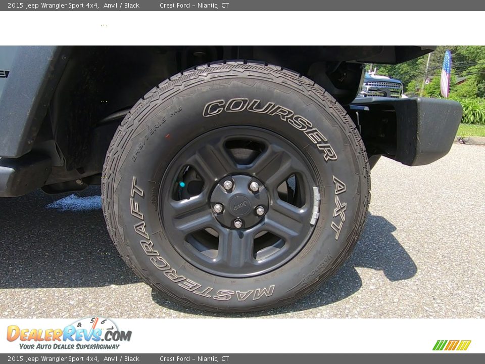 2015 Jeep Wrangler Sport 4x4 Anvil / Black Photo #22