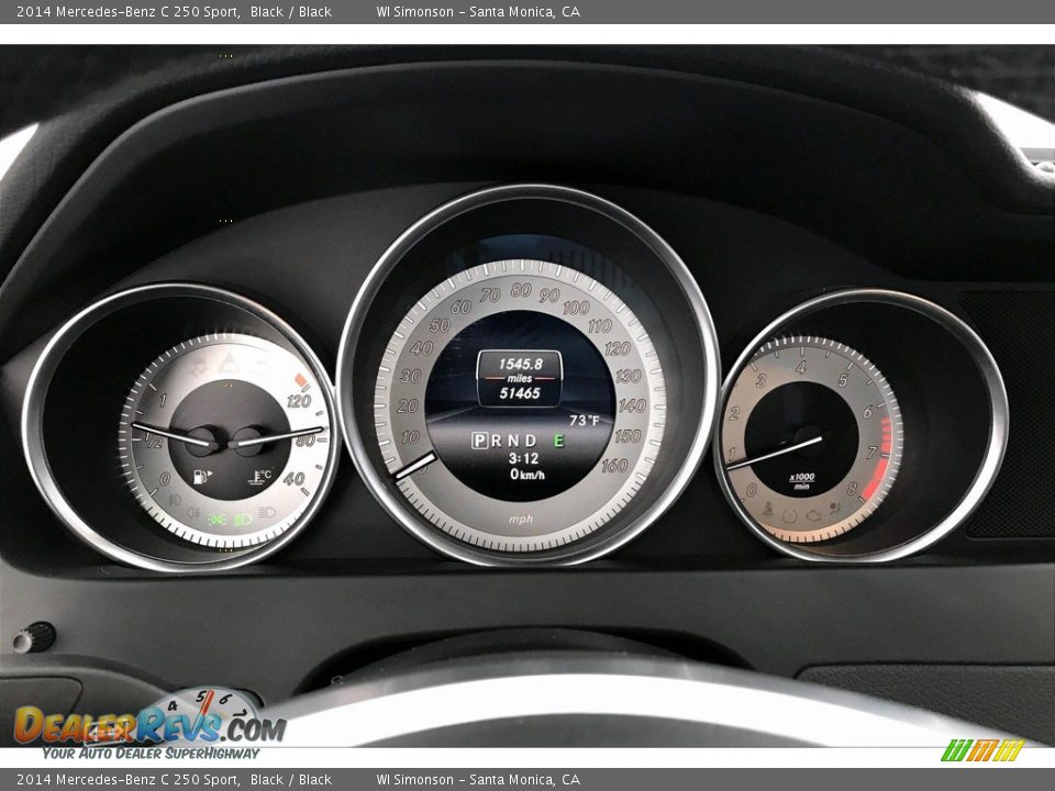 2014 Mercedes-Benz C 250 Sport Gauges Photo #20