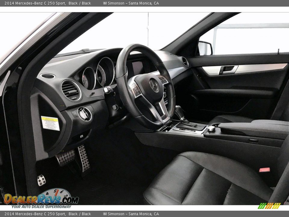 Black Interior - 2014 Mercedes-Benz C 250 Sport Photo #22