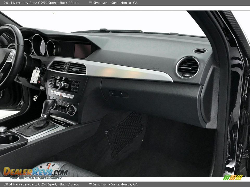 2014 Mercedes-Benz C 250 Sport Black / Black Photo #28