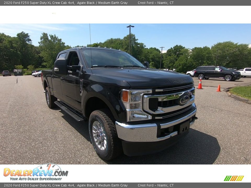 2020 Ford F250 Super Duty XL Crew Cab 4x4 Agate Black / Medium Earth Gray Photo #1
