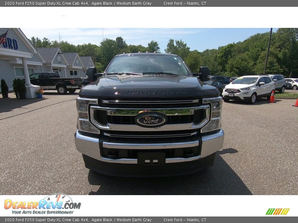 2020 Ford F250 Super Duty XL Crew Cab 4x4 Agate Black / Medium Earth Gray Photo #2