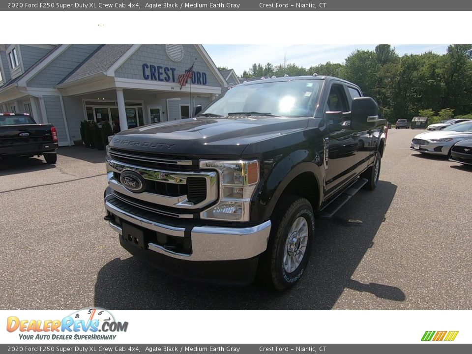 2020 Ford F250 Super Duty XL Crew Cab 4x4 Agate Black / Medium Earth Gray Photo #3