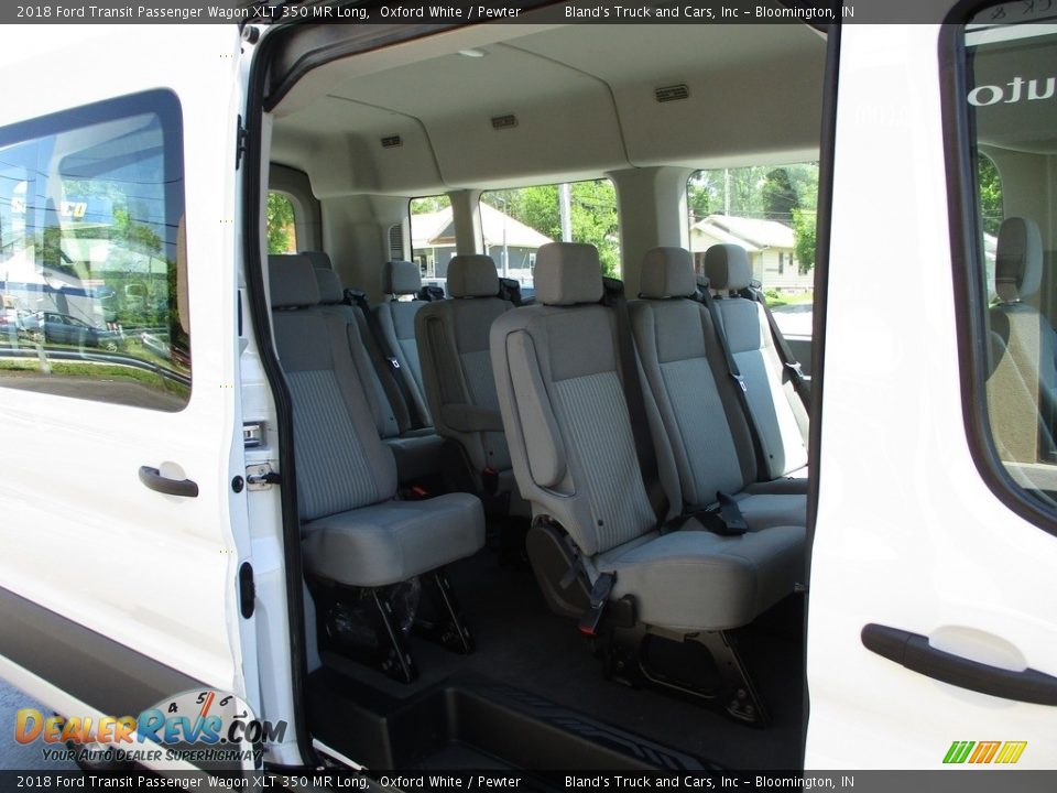 2018 Ford Transit Passenger Wagon XLT 350 MR Long Oxford White / Pewter Photo #20