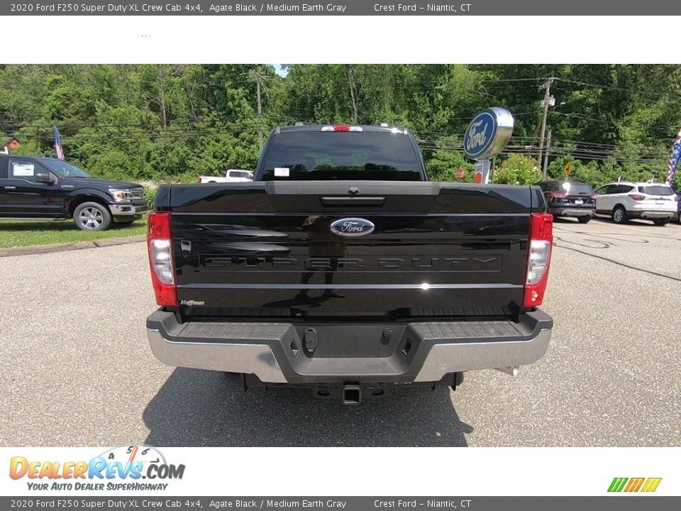 2020 Ford F250 Super Duty XL Crew Cab 4x4 Agate Black / Medium Earth Gray Photo #6