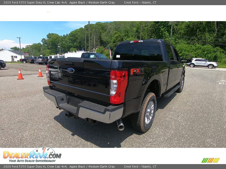 2020 Ford F250 Super Duty XL Crew Cab 4x4 Agate Black / Medium Earth Gray Photo #7