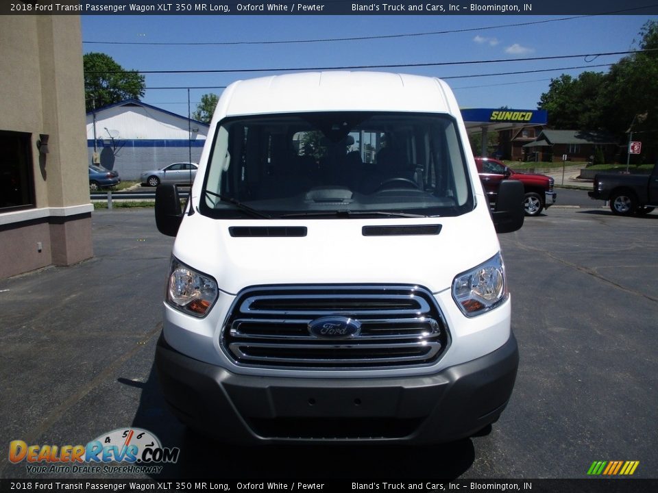 2018 Ford Transit Passenger Wagon XLT 350 MR Long Oxford White / Pewter Photo #23