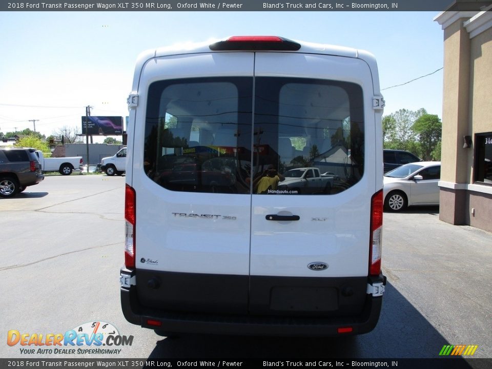 2018 Ford Transit Passenger Wagon XLT 350 MR Long Oxford White / Pewter Photo #24