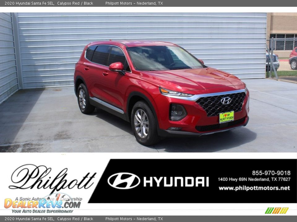2020 Hyundai Santa Fe SEL Calypso Red / Black Photo #1
