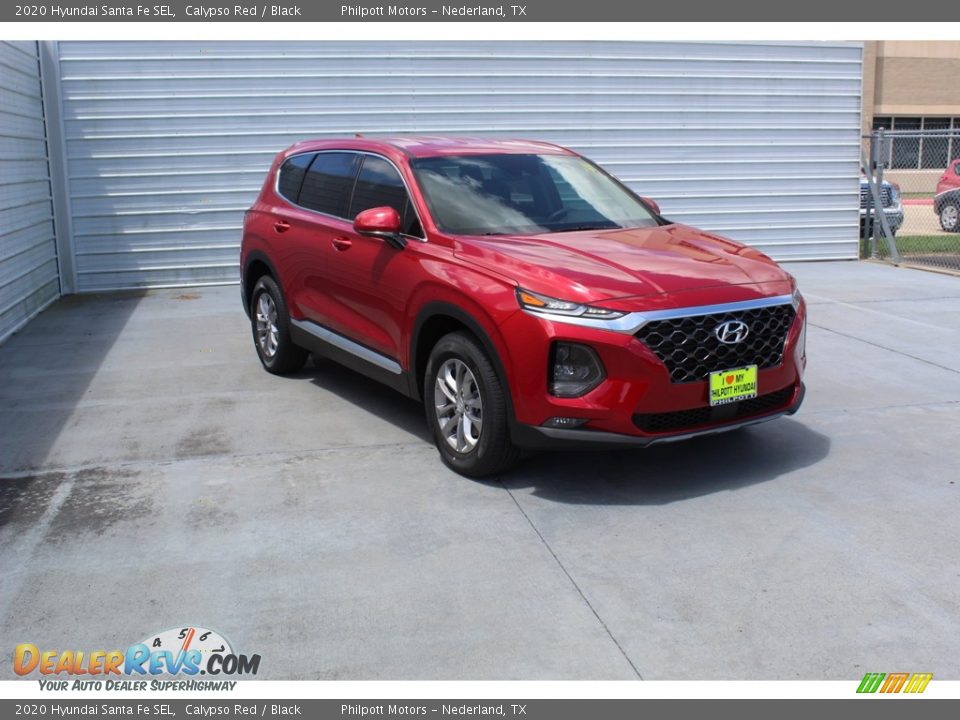 2020 Hyundai Santa Fe SEL Calypso Red / Black Photo #2