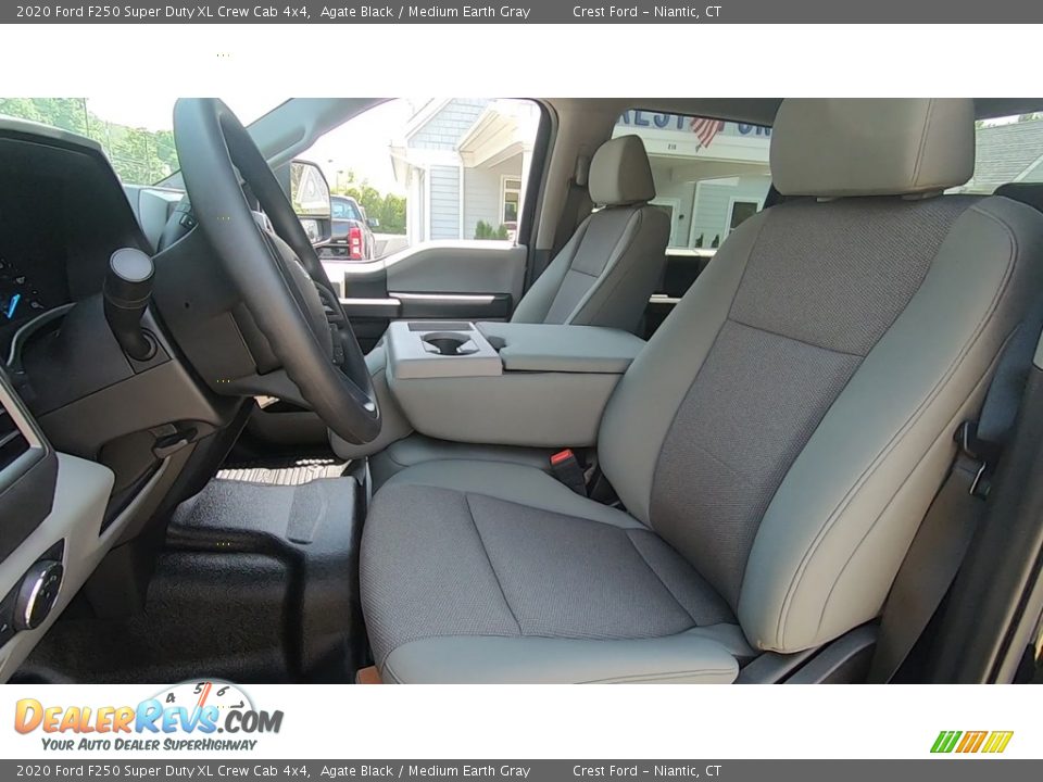 2020 Ford F250 Super Duty XL Crew Cab 4x4 Agate Black / Medium Earth Gray Photo #11