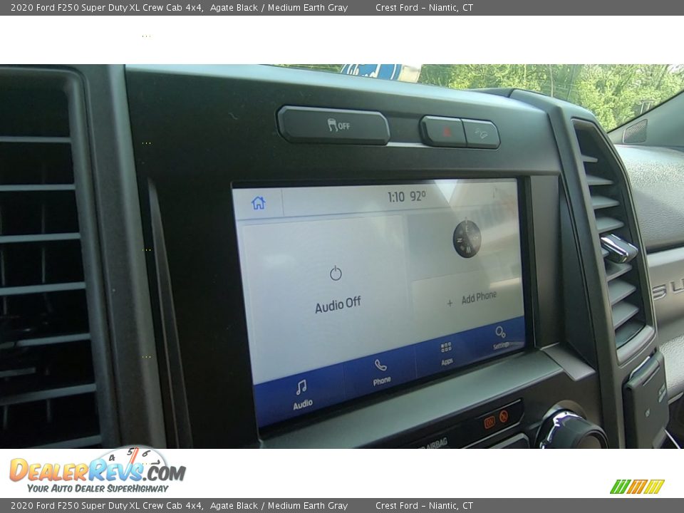 2020 Ford F250 Super Duty XL Crew Cab 4x4 Agate Black / Medium Earth Gray Photo #14
