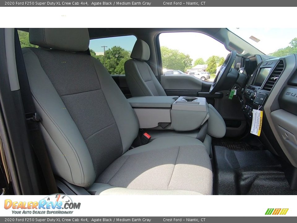 2020 Ford F250 Super Duty XL Crew Cab 4x4 Agate Black / Medium Earth Gray Photo #23