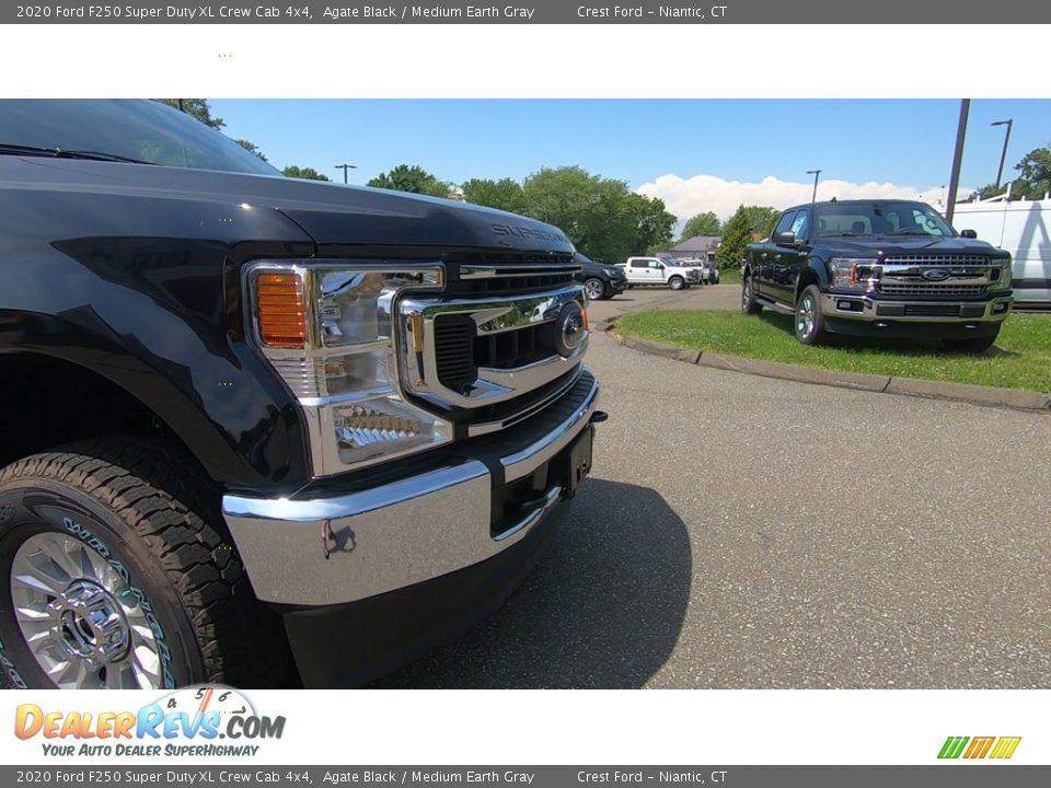 2020 Ford F250 Super Duty XL Crew Cab 4x4 Agate Black / Medium Earth Gray Photo #27