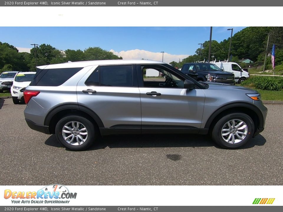 2020 Ford Explorer 4WD Iconic Silver Metallic / Sandstone Photo #8