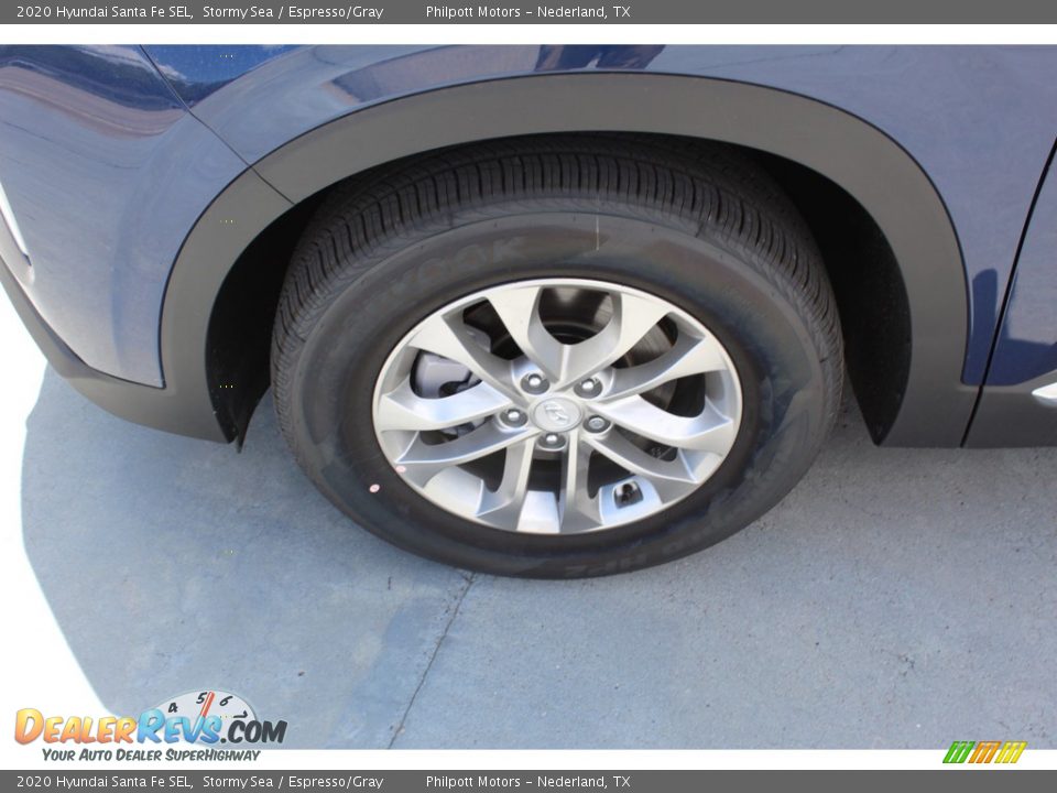 2020 Hyundai Santa Fe SEL Stormy Sea / Espresso/Gray Photo #5