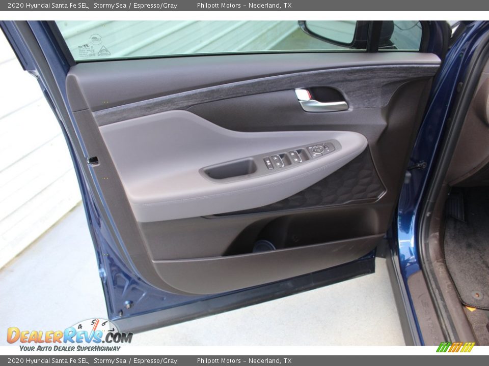 2020 Hyundai Santa Fe SEL Stormy Sea / Espresso/Gray Photo #9