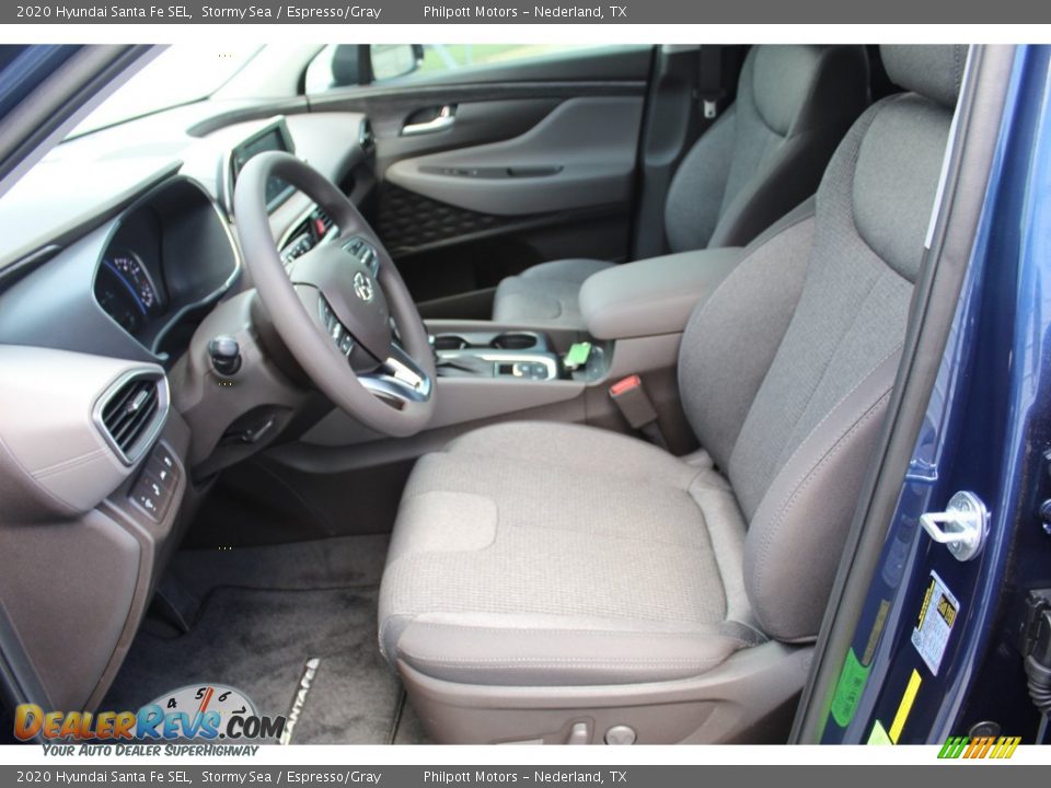 2020 Hyundai Santa Fe SEL Stormy Sea / Espresso/Gray Photo #10