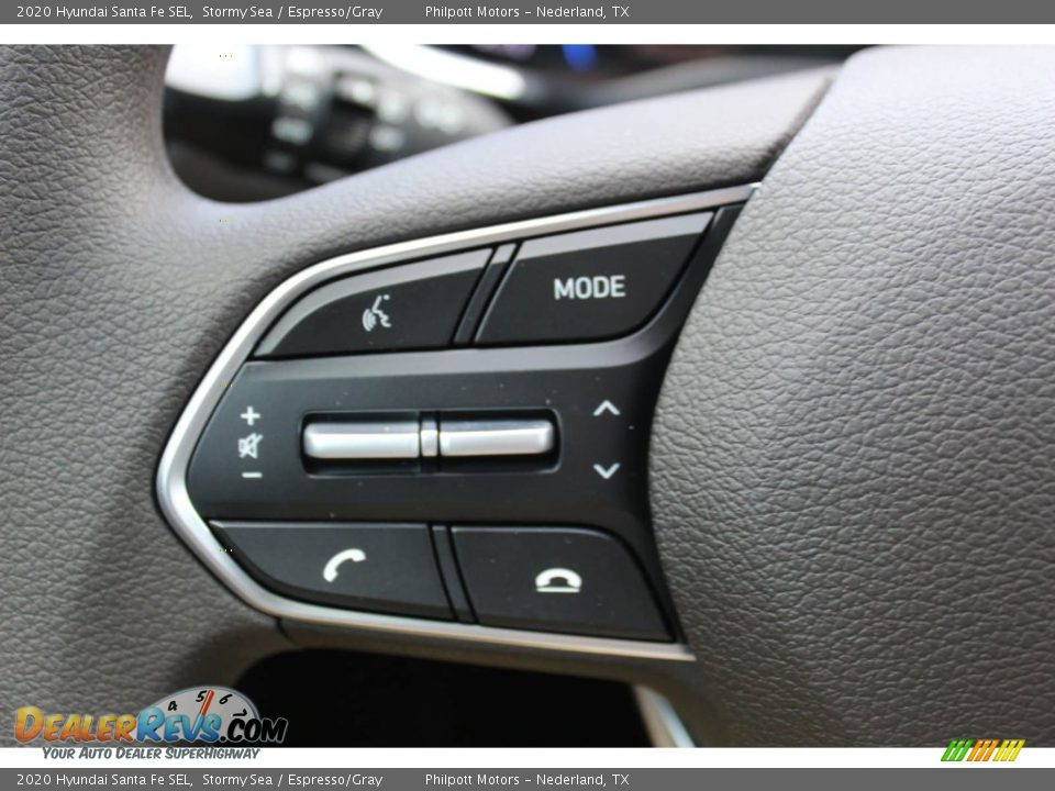 2020 Hyundai Santa Fe SEL Stormy Sea / Espresso/Gray Photo #11