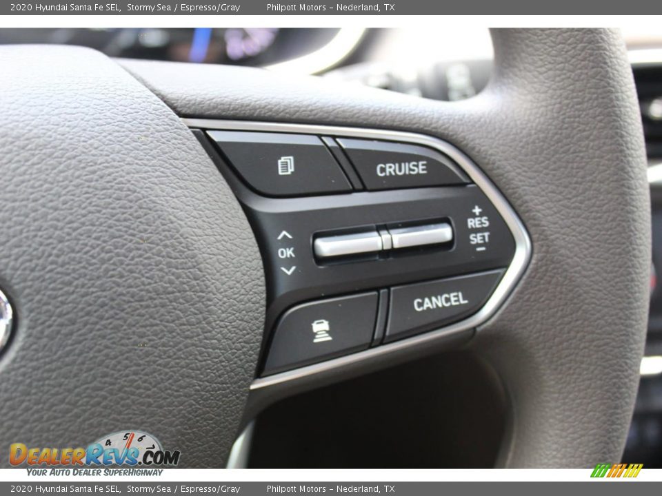 2020 Hyundai Santa Fe SEL Stormy Sea / Espresso/Gray Photo #12