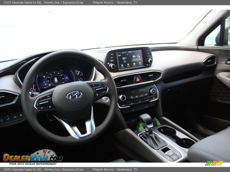 2020 Hyundai Santa Fe SEL Stormy Sea / Espresso/Gray Photo #22