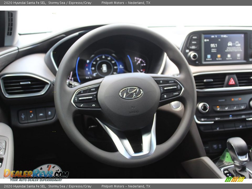 2020 Hyundai Santa Fe SEL Stormy Sea / Espresso/Gray Photo #23