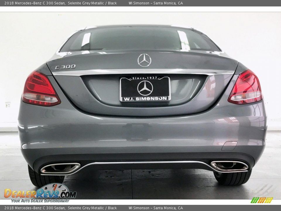 2018 Mercedes-Benz C 300 Sedan Selenite Grey Metallic / Black Photo #3