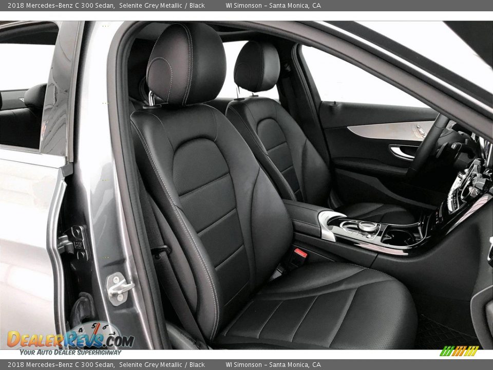 2018 Mercedes-Benz C 300 Sedan Selenite Grey Metallic / Black Photo #6