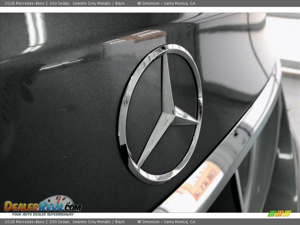 2018 Mercedes-Benz C 300 Sedan Selenite Grey Metallic / Black Photo #7
