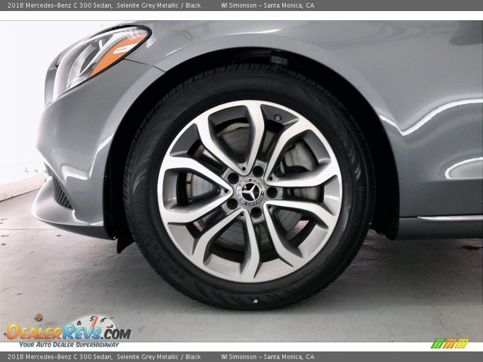 2018 Mercedes-Benz C 300 Sedan Selenite Grey Metallic / Black Photo #8