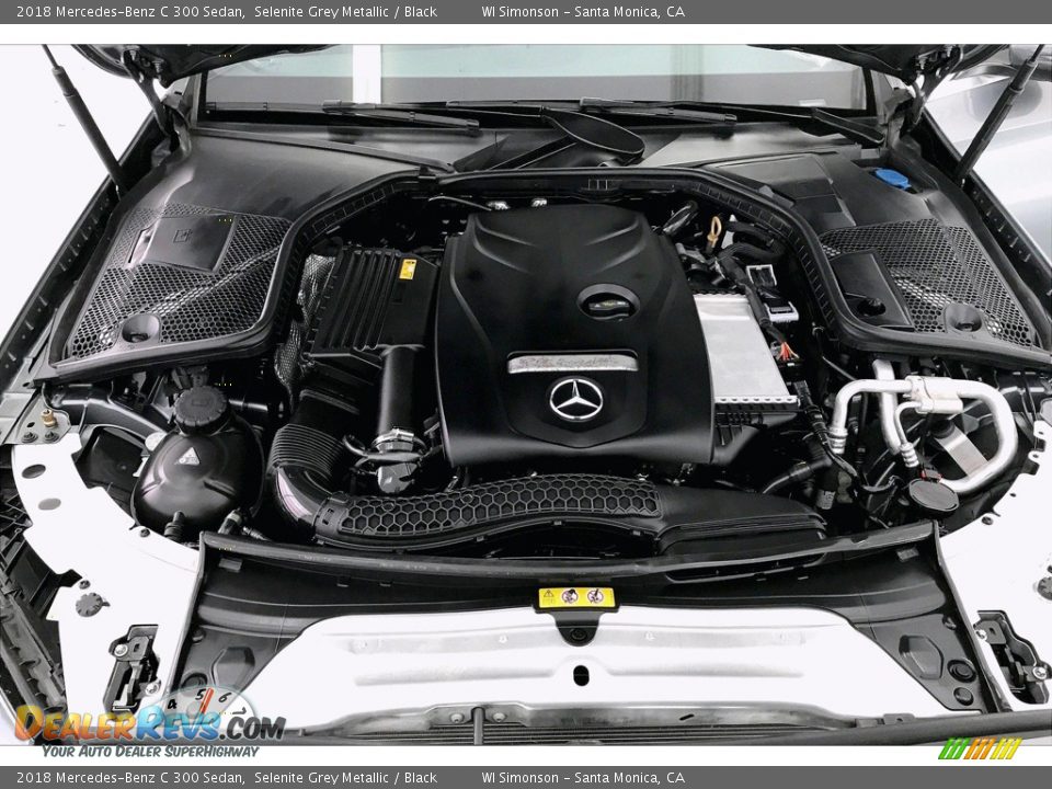 2018 Mercedes-Benz C 300 Sedan Selenite Grey Metallic / Black Photo #9