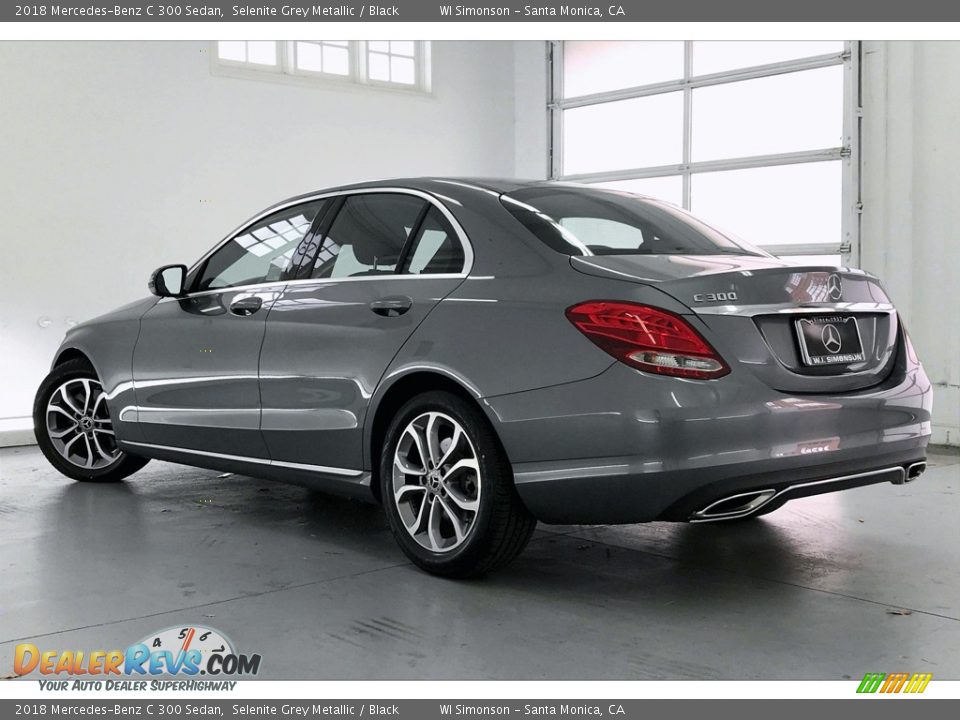 2018 Mercedes-Benz C 300 Sedan Selenite Grey Metallic / Black Photo #10