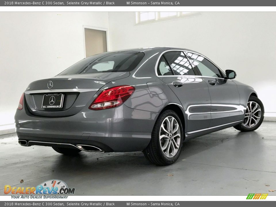 2018 Mercedes-Benz C 300 Sedan Selenite Grey Metallic / Black Photo #16