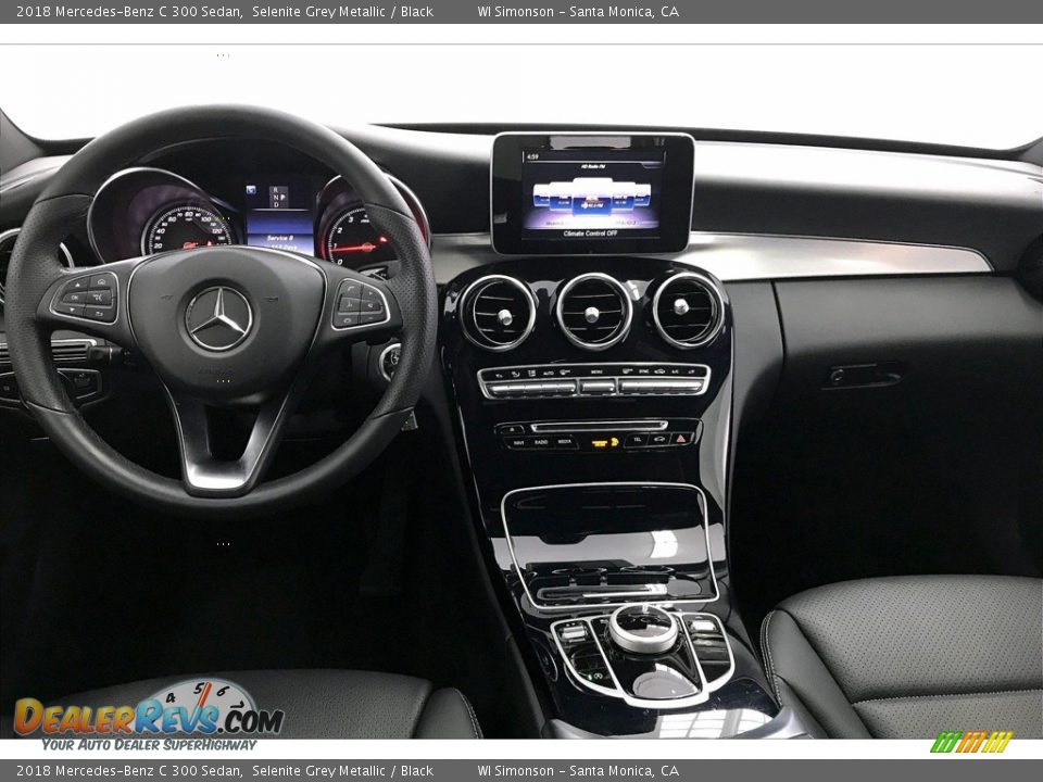 2018 Mercedes-Benz C 300 Sedan Selenite Grey Metallic / Black Photo #17