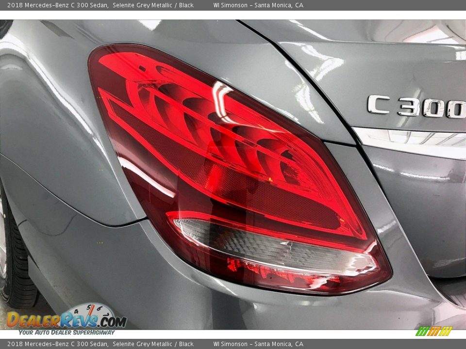 2018 Mercedes-Benz C 300 Sedan Selenite Grey Metallic / Black Photo #26