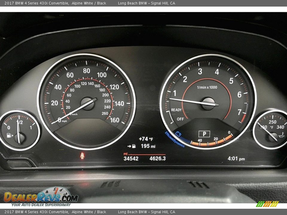 2017 BMW 4 Series 430i Convertible Gauges Photo #20