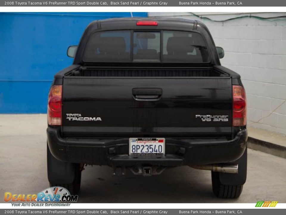 2008 Toyota Tacoma V6 PreRunner TRD Sport Double Cab Black Sand Pearl / Graphite Gray Photo #9