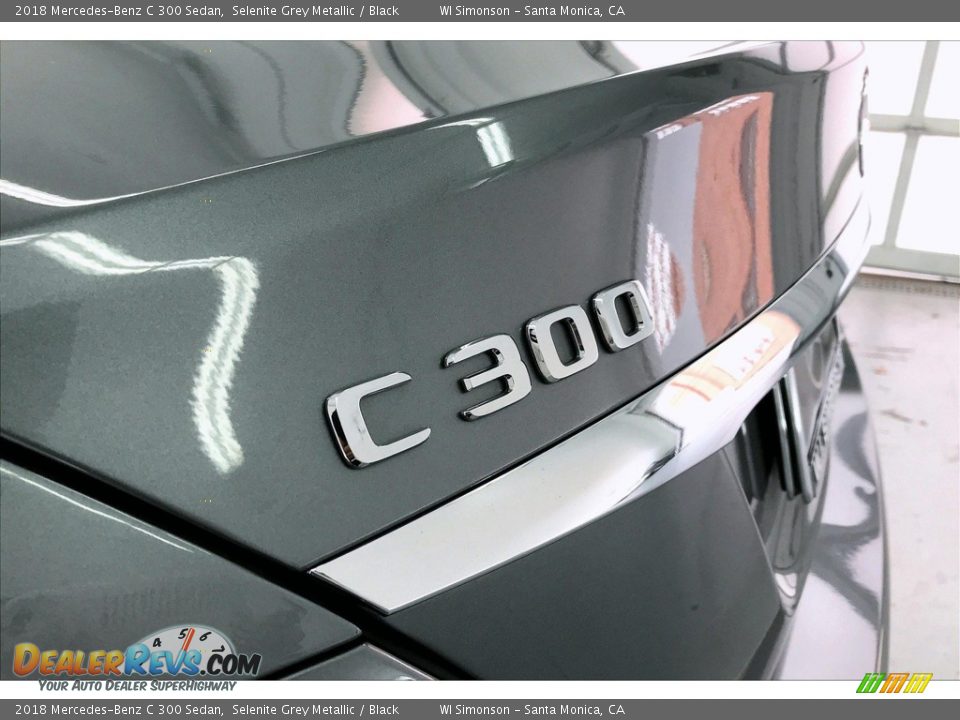2018 Mercedes-Benz C 300 Sedan Selenite Grey Metallic / Black Photo #27